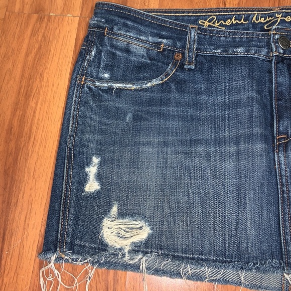 Ruehl No. 925 Distressed Denim Skirt - Picture 3 of 10